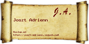 Joszt Adrienn névjegykártya